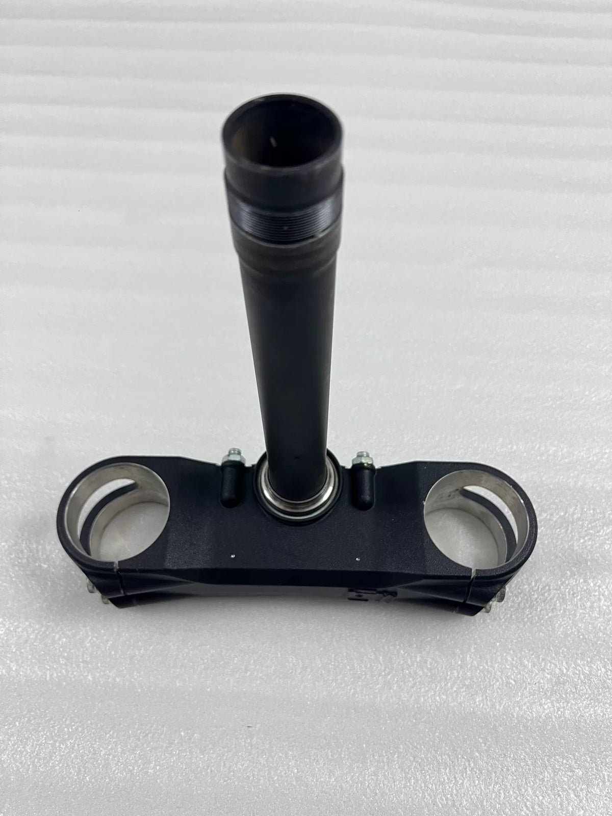 Upper and lower fork yoke set for Ducati Multistrada 1200, pair displayed together showing matched condition