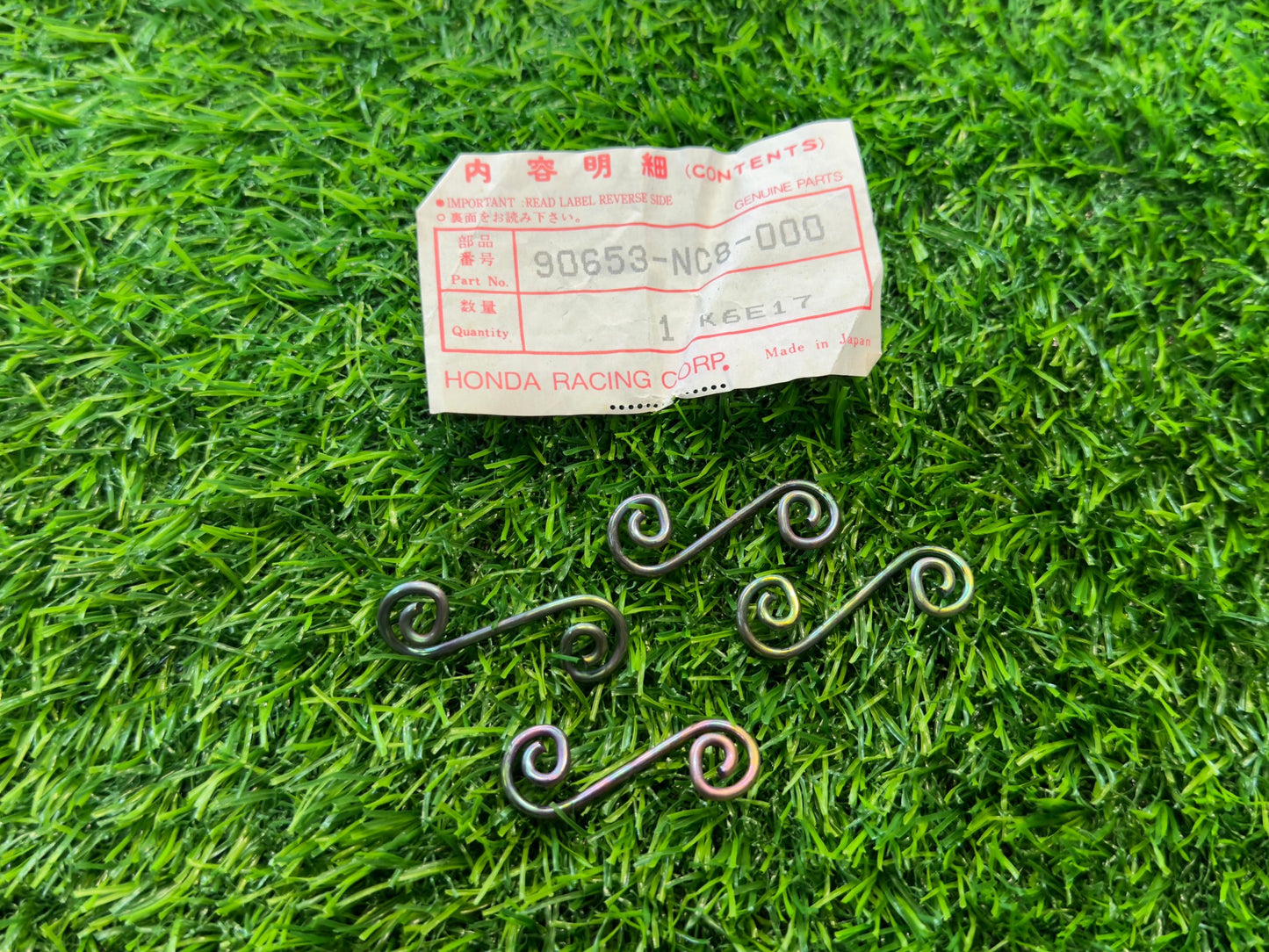本田 RS125 RS250 NSF250R Dzus 緊固件,彈簧 35 90653-NC8-000