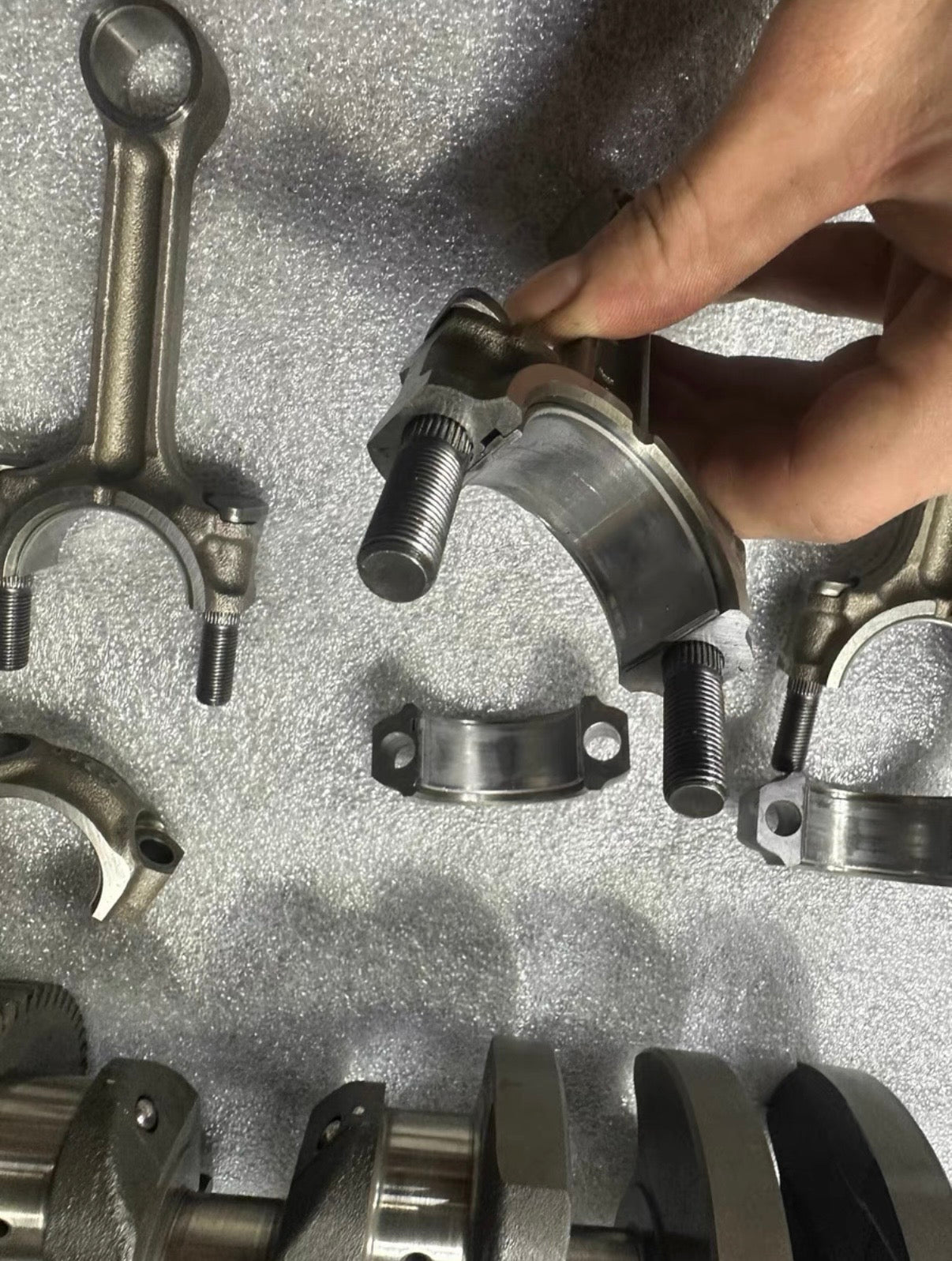 06-11 Kawasaki ZX14R ZX14 ZZR1400 Crankshaft Crank Shaft Connecting Con Rod