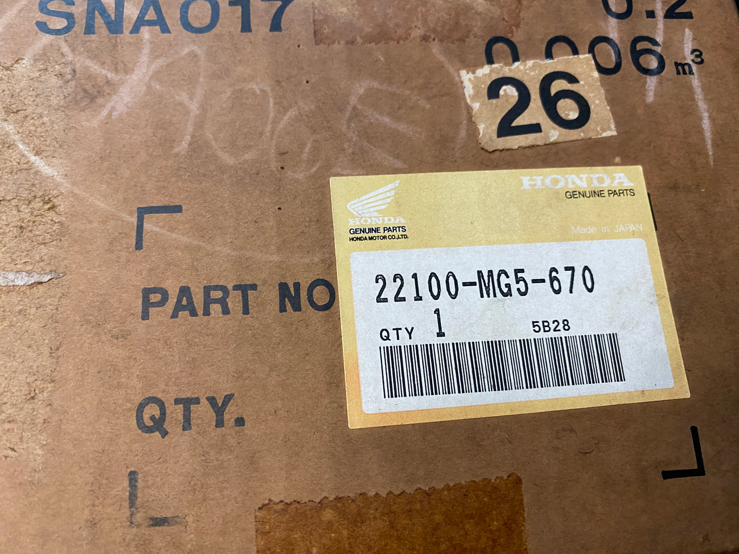 81-83 本田 CB750F/K CB900F CB1100R/F NOS 離合器外圈 22100-MG5-670