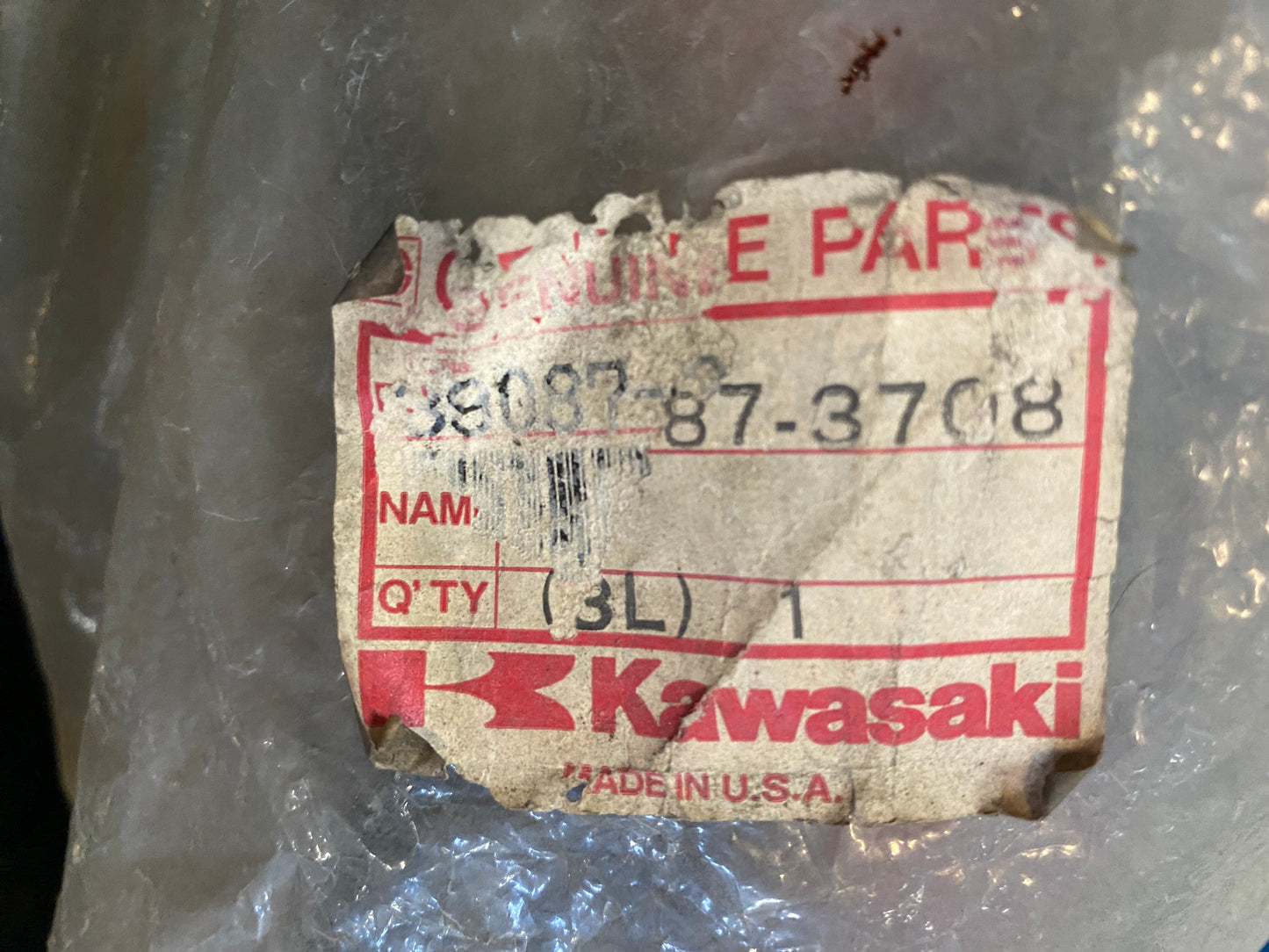 89-93 KAWASAKI JF650 X2 Padhandle OEM #39087-3708