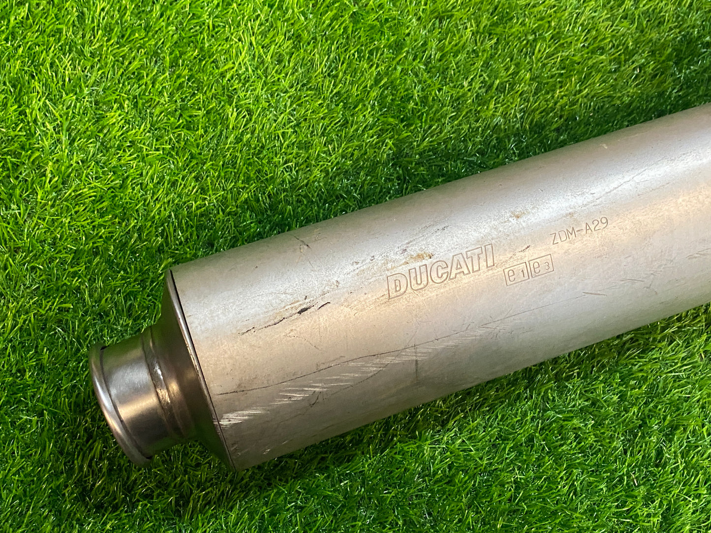 02-06 DUCATI MONSTER 620 Right Side Muffler Sliender Exhaust 573.1.050.2D