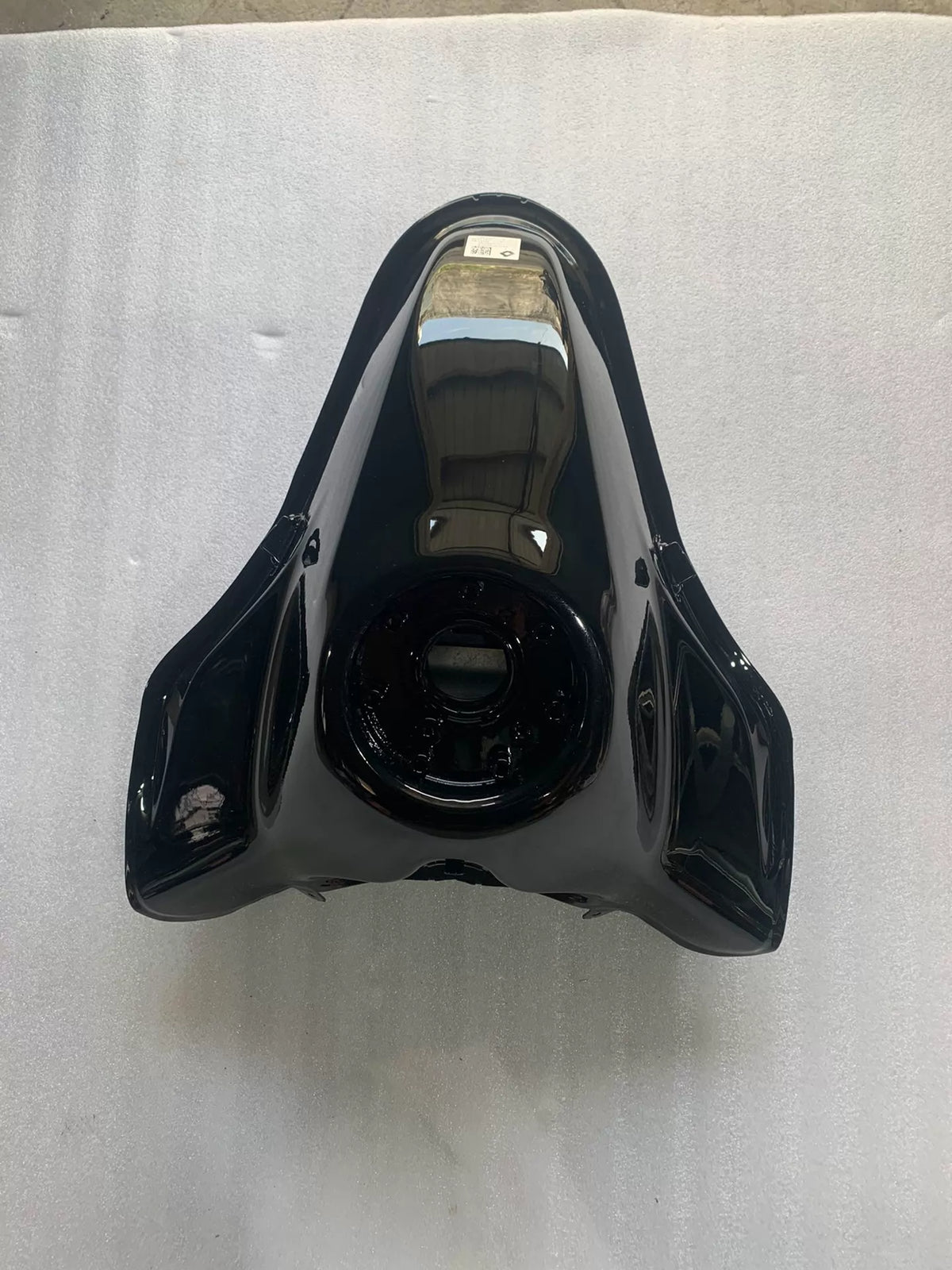 KTM 790 Duke fuel tank front three-quarter view showing smooth bodywork and filler neck, good condition