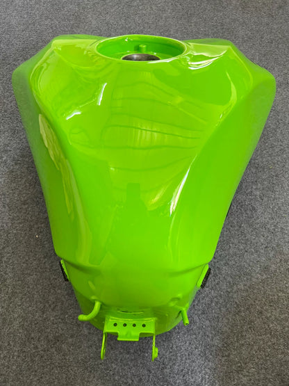 Kawasaki ZX-6R 2021-2024 Fuel Tank OEM Used Repainted Lime Green 777 – full overview