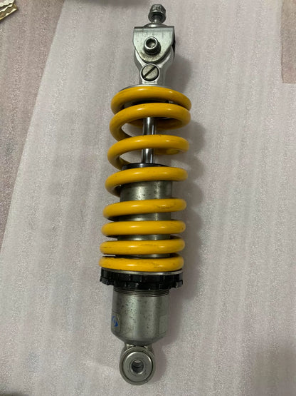 Ducati Monster 796 rear shock absorber, full side view showing spring and body condition
