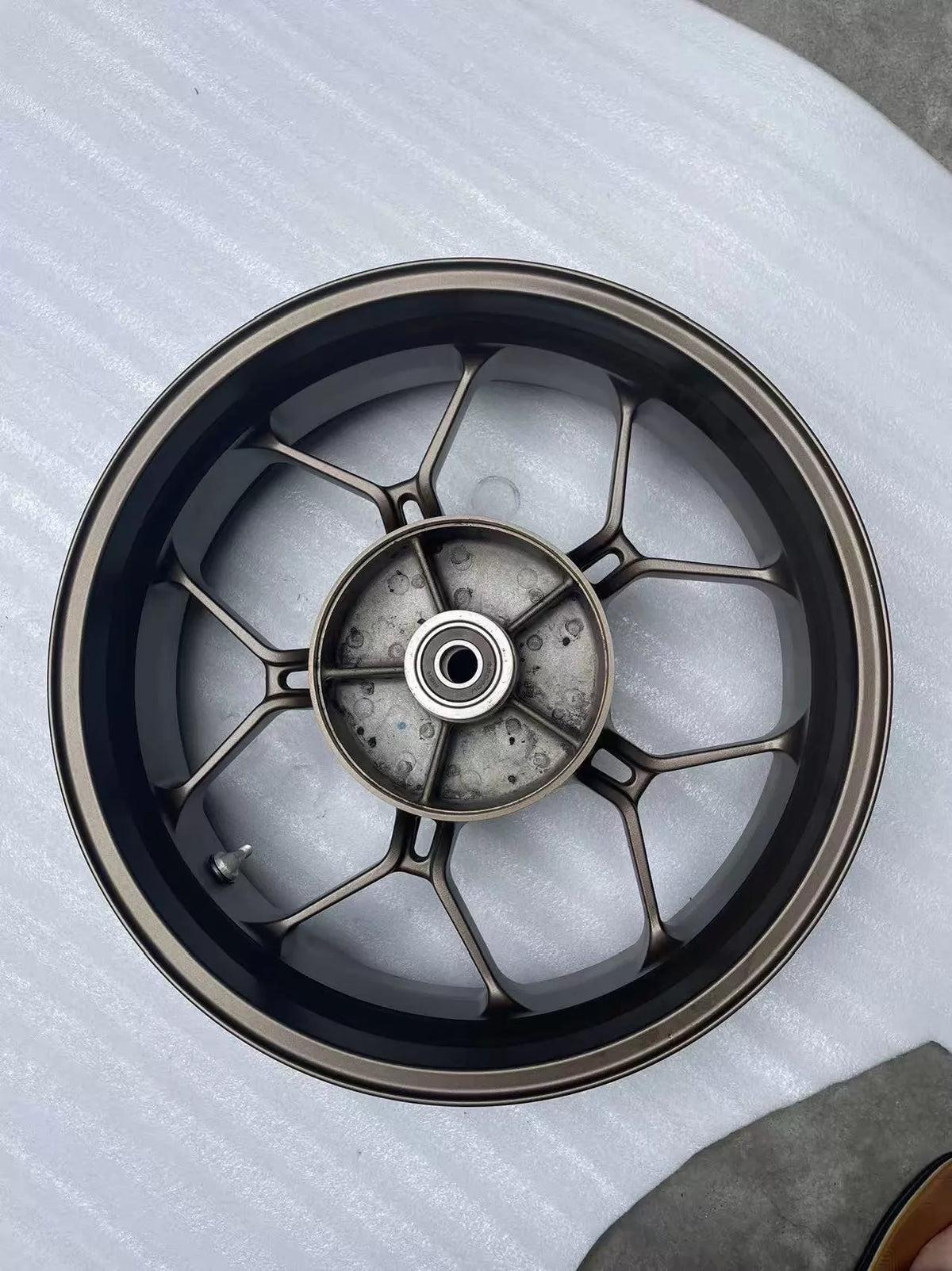 Rear rim for Honda CBR 650R 2019-2023, side profile view displaying full wheel diameter and rim edge