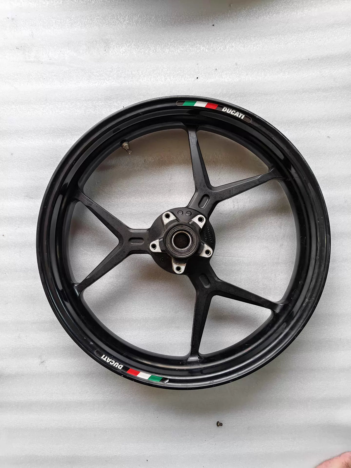 Used OEM Ducati SuperSport 950 Front Wheel Rim OEM 50121783AE – Used (2017–2024) — Photo 6 of 8