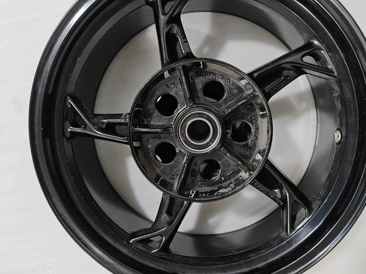 Used OEM BMW S1000RR Rear Wheel Rim 36318389056 – OEM Used 2018–2023 PN:36318389 — Photo 6 of 6