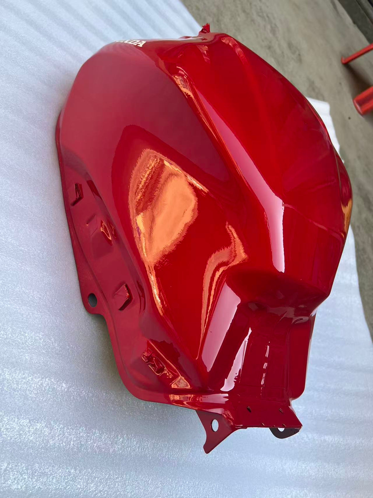 Honda CBR 650R 2019-2025 fuel tank, right side profile view showing mounting points