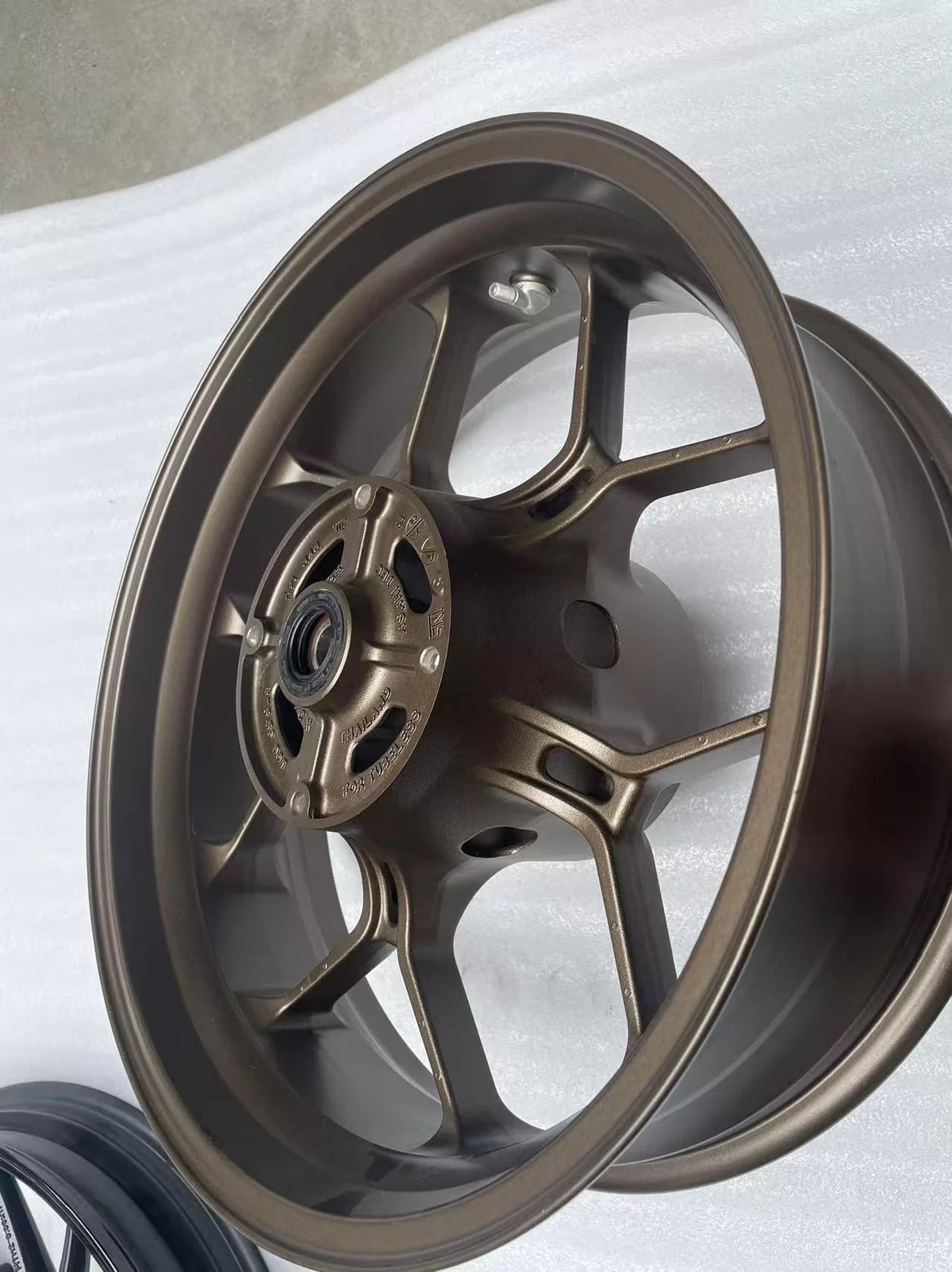 Rear rim for Honda CBR 650R 2019-2023, inner rim detail showing brake rotor mounting holes and flange