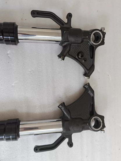 Front fork straight for Kawasaki ZX-10R 11-15, overhead view showing fork top cap detail