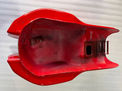 Ducati Monster 797 OEM fuel tank mounting tabs and filler neck – fitment reference