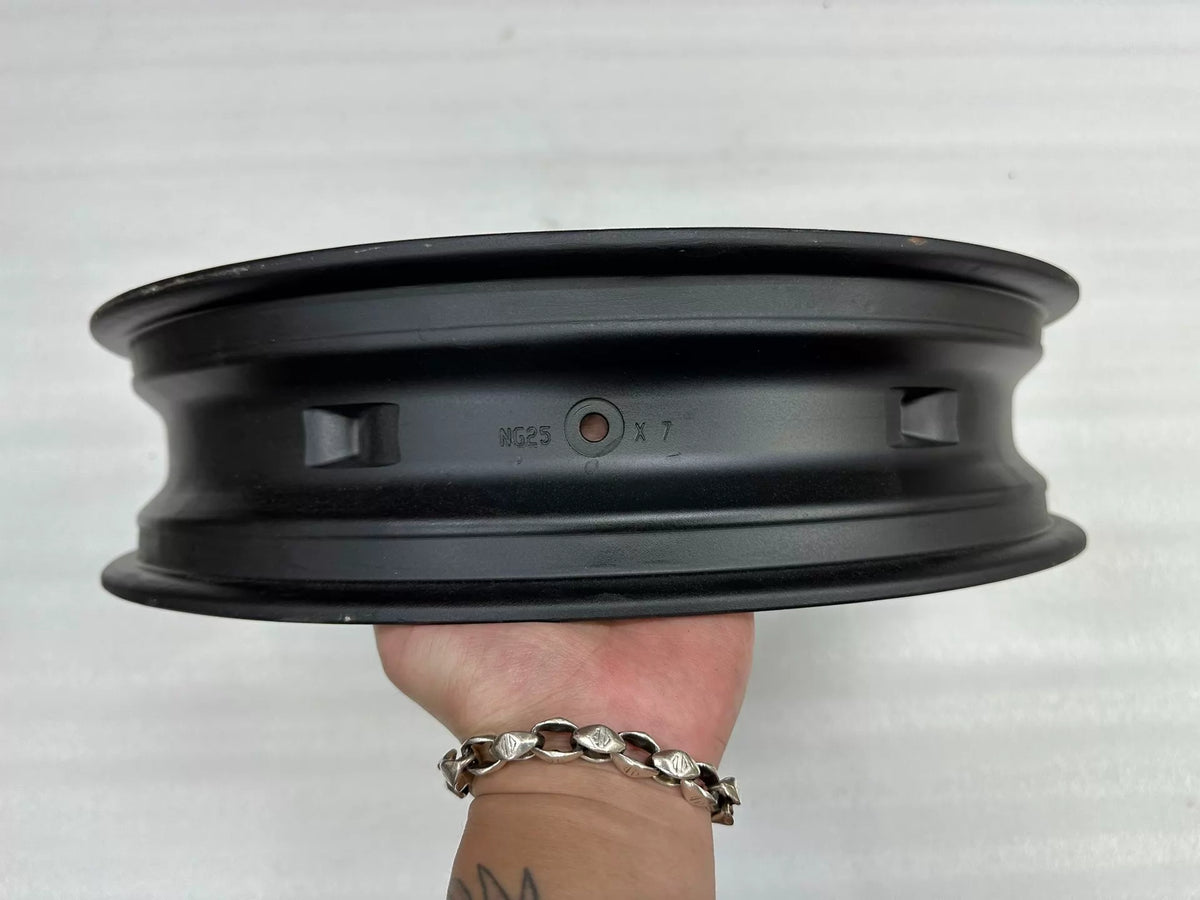 Used OEM Aprilia RS660 Front Wheel 3.5x17" OEM 2B010059 – Repainted, No Bends PN — Photo 6 of 6