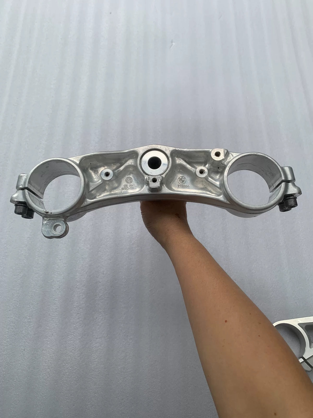 Used OEM BMW S1000RR Triple Clamp OEM 31428556201 – 2009–2011, No Visible Bends — Photo 6 of 9
