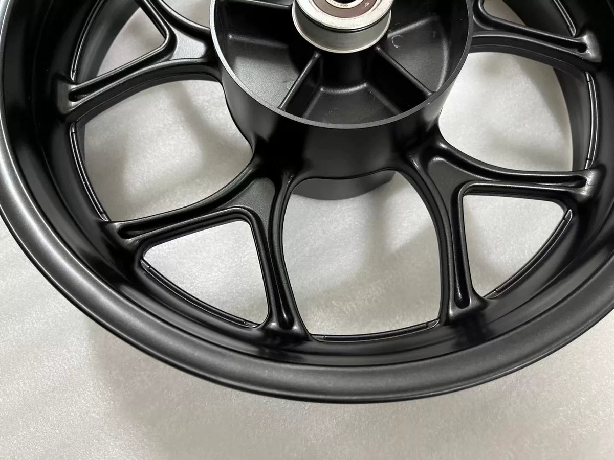 Front rear rim pair Honda NC750X stacked view showing inner rim channel and spoke detail