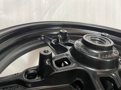 BMW R nineT cast rim pair, front and rear wheels displayed side by side on white background