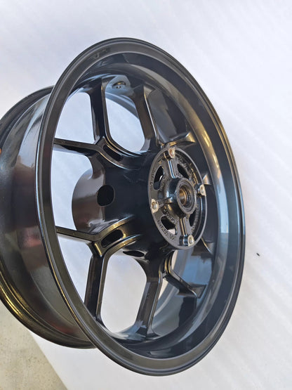 Honda CBR650R rear wheel, inner hub and bearing housing detail view