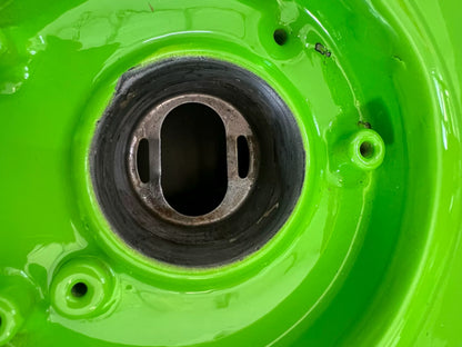 Used OEM Kawasaki ZX-6R Fuel Tank OEM 51092-5217-777 – Lime Green 777 (2021–2024 — Photo 7 of 7