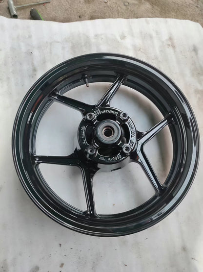 Premium Refurbished OEM Kawasaki Z1000 Rear Wheel Rim - Gloss Black | 2014-2019 Fit
