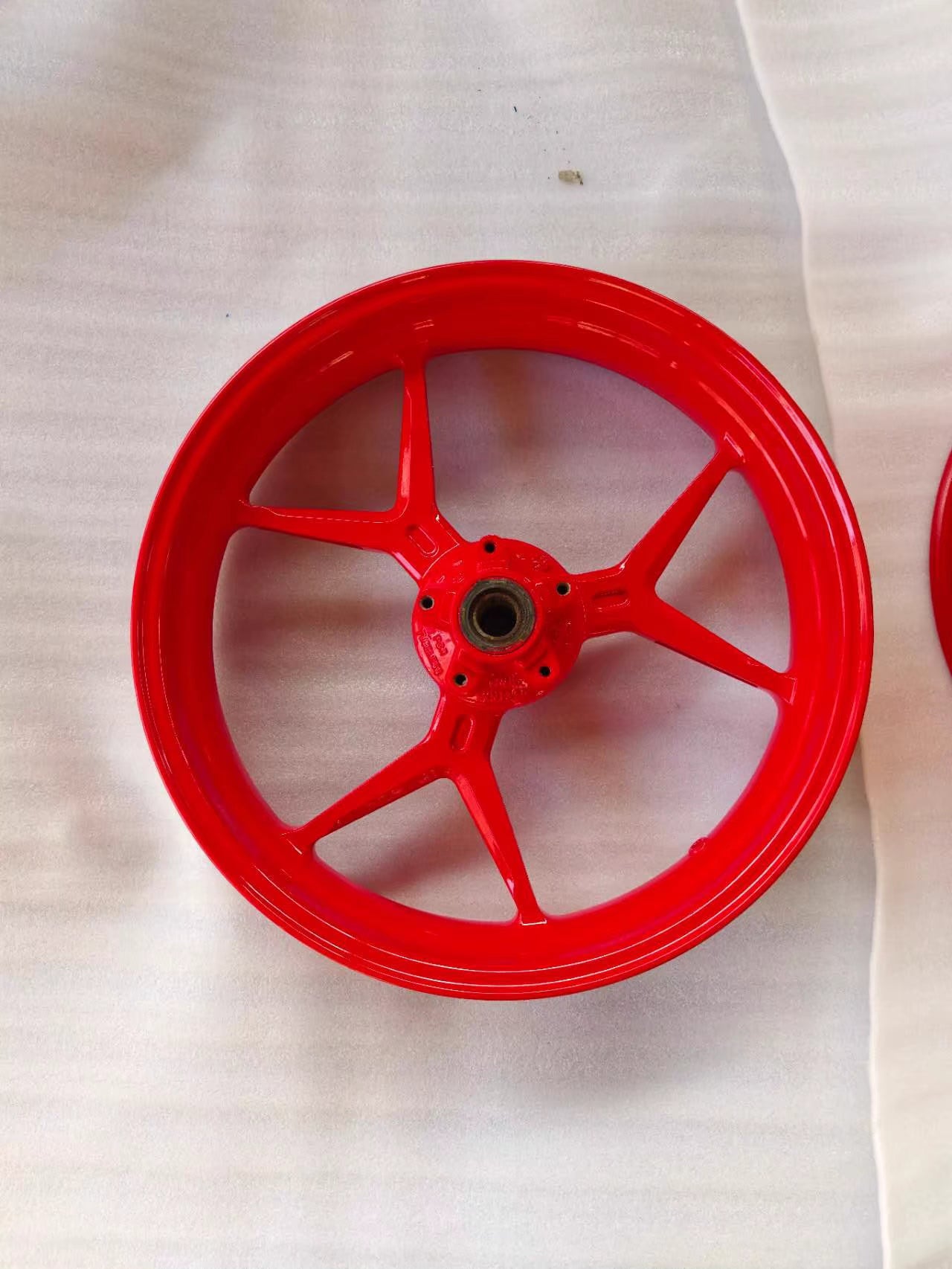 Front & Rear Wheel Rim Set - DUCATI Supersport 950 / 939S | Professionally Refurbished Gloss Red OEM