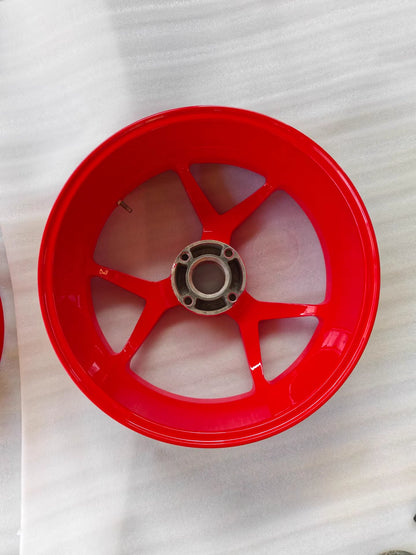 Front & Rear Wheel Rim Set - DUCATI Supersport 950 / 939S | Professionally Refurbished Gloss Red OEM