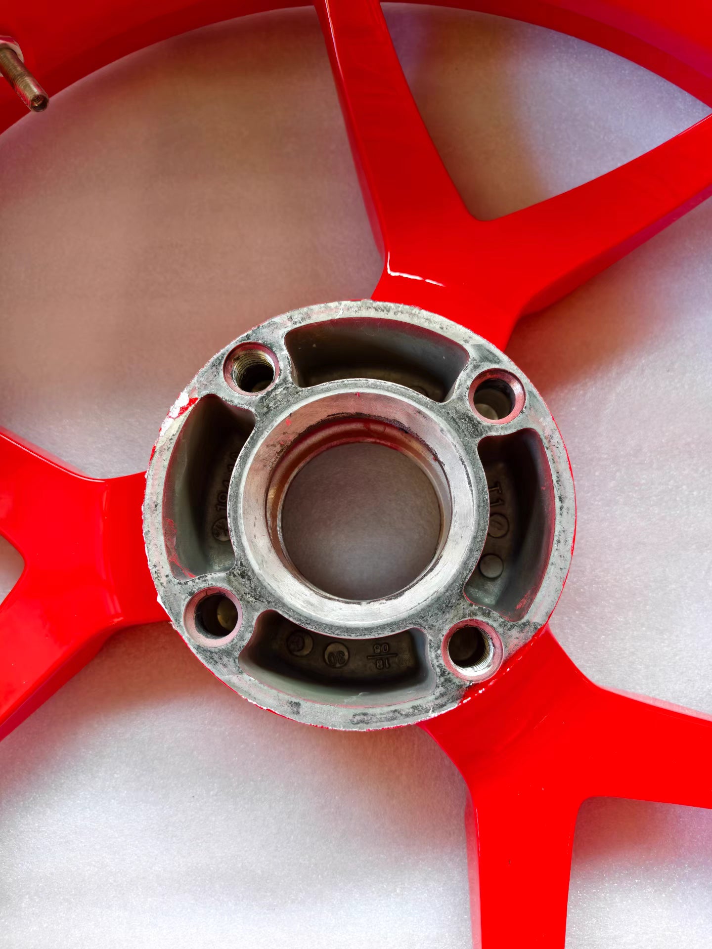Front & Rear Wheel Rim Set - DUCATI Supersport 950 / 939S | Professionally Refurbished Gloss Red OEM