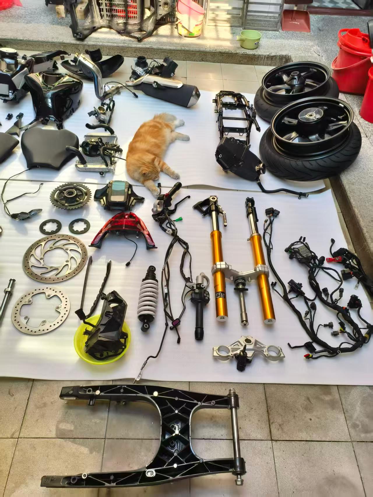 Complete Disassembled Engine & Bodywork Components - BMW G310RR (2025) - Ultra Low Mileage | OEM R109 Kit