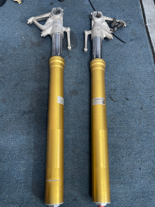 Complete Front Fork Suspension Legs Set - BMW S1000RR (2009-2014) | Straight & Inspected OEM