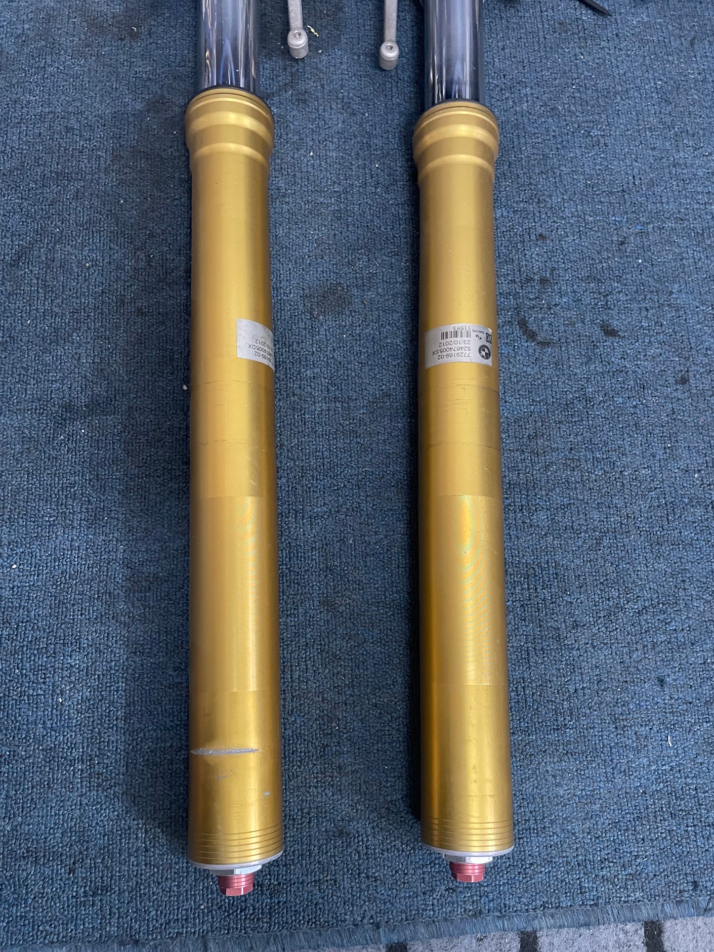Complete Front Fork Suspension Legs Set - BMW S1000RR (2009-2014) | Straight & Inspected OEM