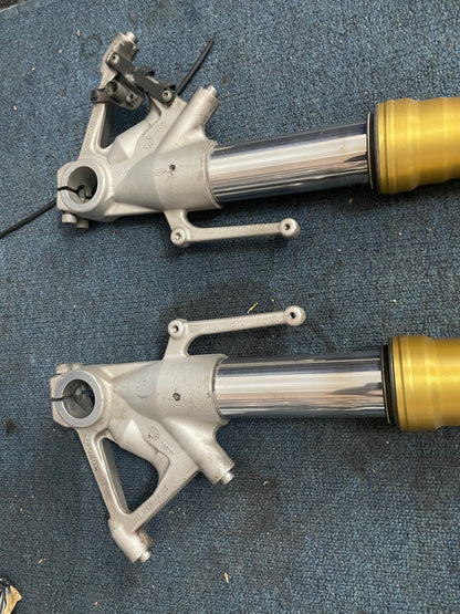 Complete Front Fork Suspension Legs Set - BMW S1000RR (2009-2014) | Straight & Inspected OEM