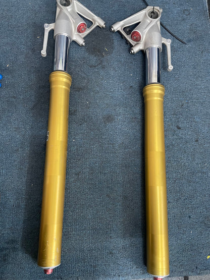 Complete Front Fork Suspension Legs Set - BMW S1000RR (2009-2014) | Straight & Inspected OEM