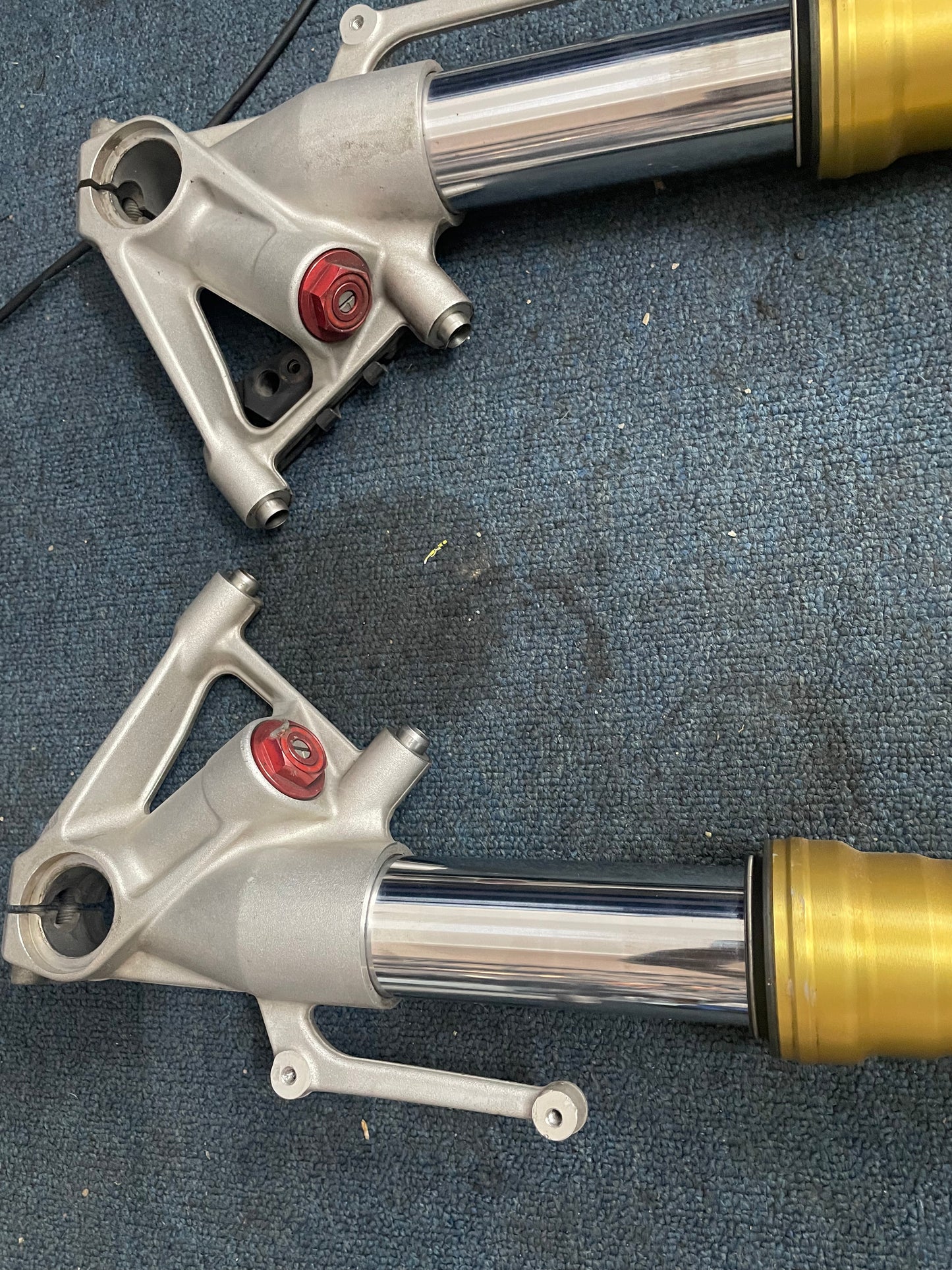 Complete Front Fork Suspension Legs Set - BMW S1000RR (2009-2014) | Straight & Inspected OEM