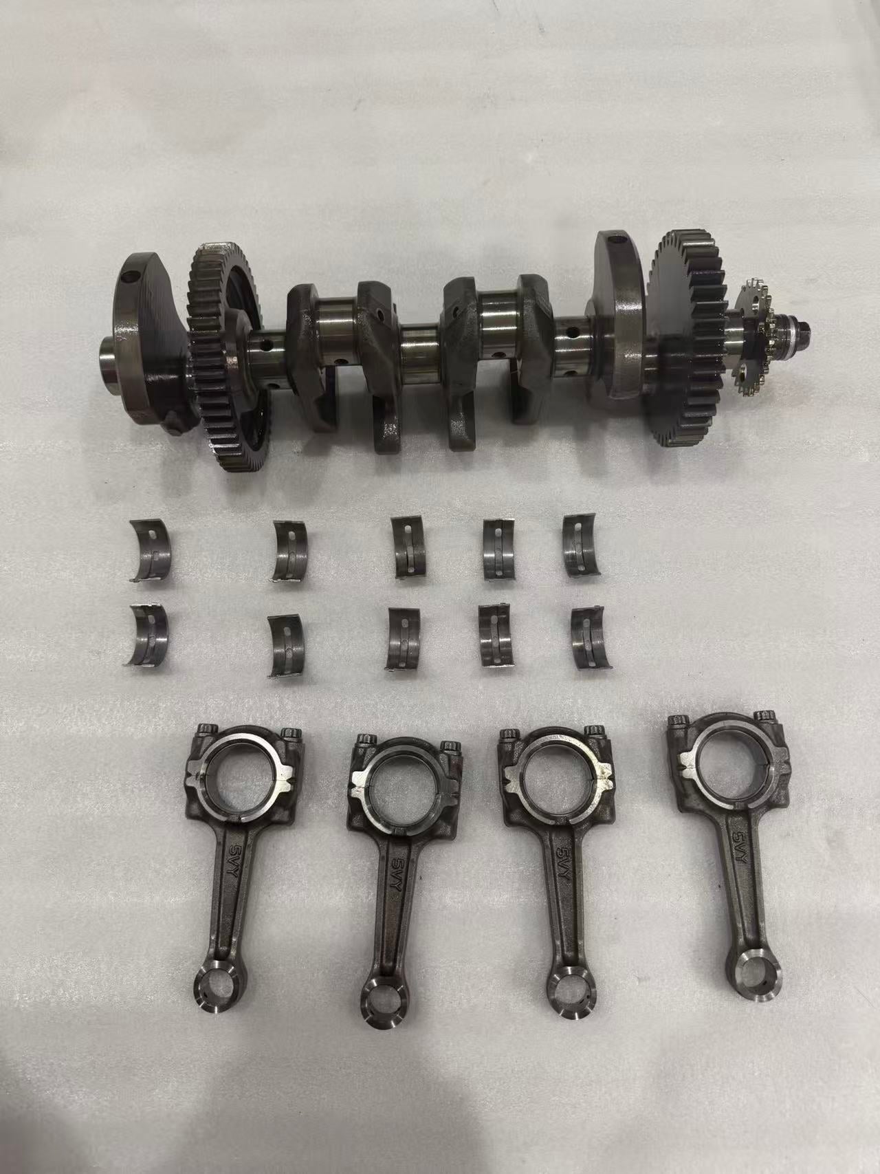 Yamaha YZF-R1 2004-2008 crankshaft OEM 5VY114110100 used – full lower-end overview