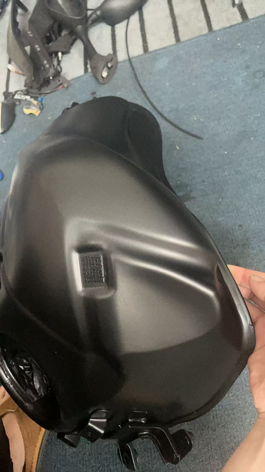Used OEM Kawasaki Z1000 Fuel Tank OEM 510010791739 – Repainted M.F.S. Black PN:5 — Photo 8 of 11