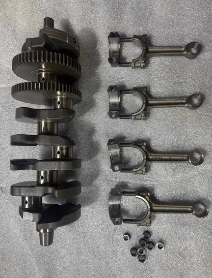 06-11 Kawasaki ZX14R ZX14 ZZR1400 Crankshaft Crank Shaft Connecting Con Rod