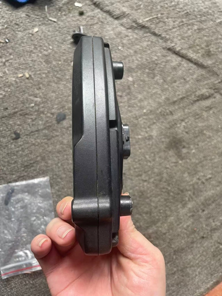 Ducati 848 instrument panel three-quarter angle showing full cluster assembly and condition