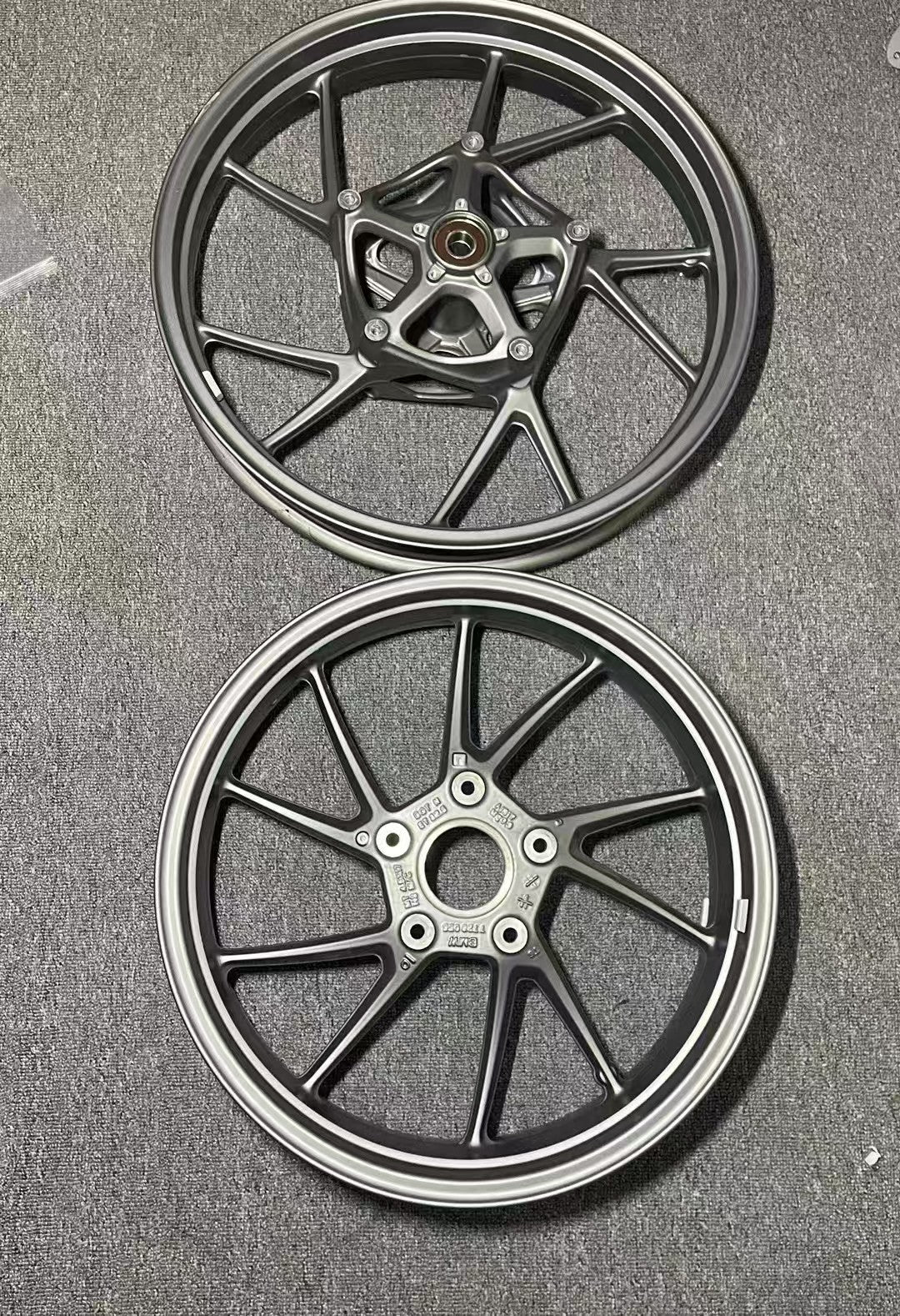 Front & Rear Wheel Rim Set - BMW R1200GS LC (2013-2018) | Refurbished Matte Silver OEM
