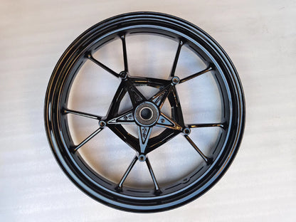 Genuine OEM Cast Front Wheel Rim (17 x 3.50) - BMW S1000RR (2008-2018) / S1000R (2013-2016) | Straight & Repainted Black #36318548897