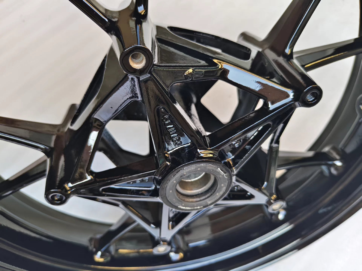 Genuine OEM Cast Front Wheel Rim (17 x 3.50) - BMW S1000RR (2008-2018) / S1000R (2013-2016) | Straight & Repainted Black #36318548897