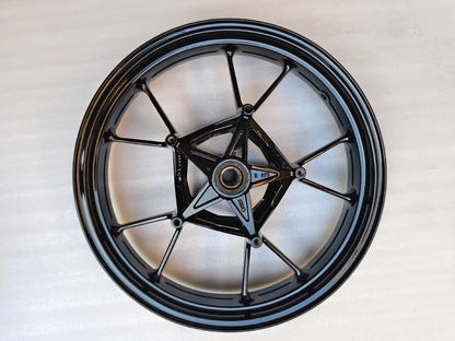 Genuine OEM Cast Front Wheel Rim (17 x 3.50) - BMW S1000RR (2008-2018) / S1000R (2013-2016) | Straight & Repainted Black #36318548897