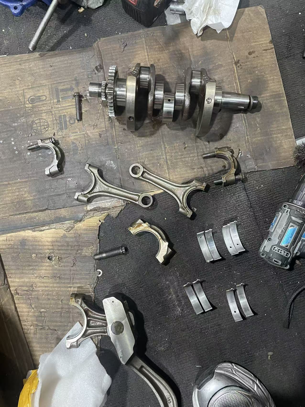 Used OEM BMW F800 Crankshaft + Rods + Balance Shaft 2006-2018 | Bottom-End Core