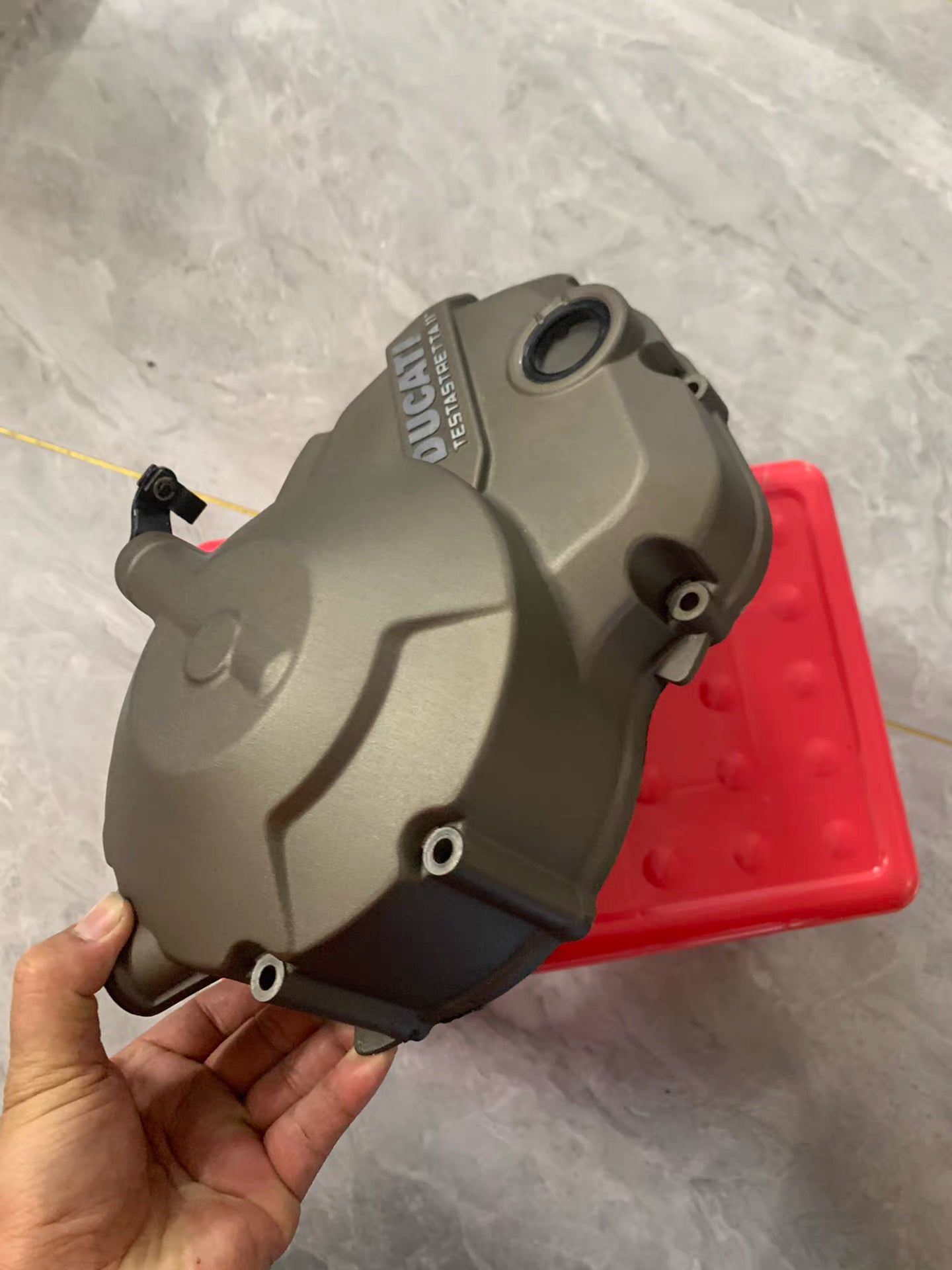 Repainted OEM Ducati Monster 821 Clutch Cover 24321391AC | Builder Price