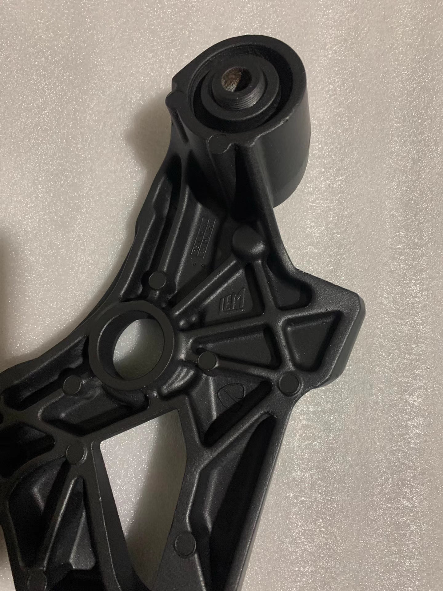 Refurbished OEM Ducati Monster 821 1200 Left Foot Peg Plate 2014-2017 | Satin Black