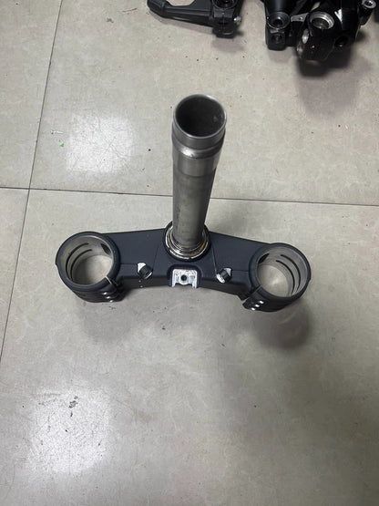 Used OEM Ducati Panigale V2 Lower Triple Clamp + Steering Stem 2020-2025