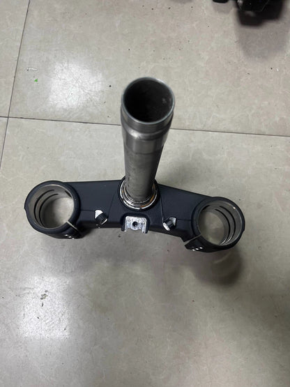 Used OEM Ducati Panigale V2 Lower Triple Clamp + Steering Stem 2020-2025