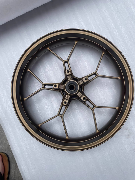 Refurbished OEM Honda CBR650R CB650R Front Wheel 2021-2025 - Gold Brown Bronze