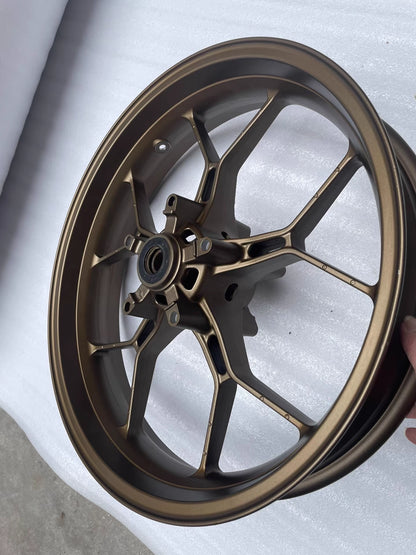 Refurbished OEM Honda CBR650R CB650R Front Wheel 2021-2025 - Gold Brown Bronze