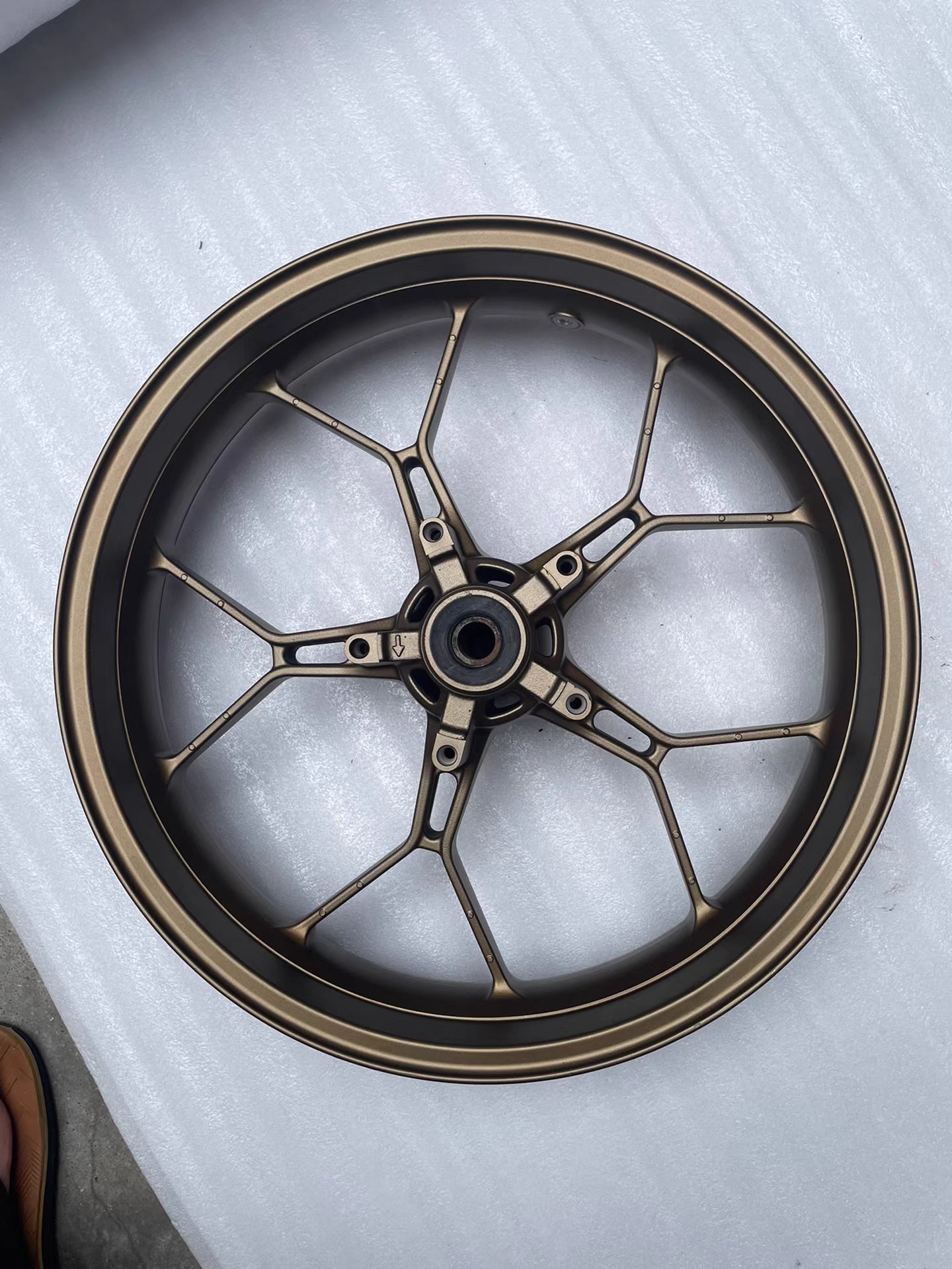 Refurbished OEM Honda CBR650R CB650R Front Wheel 2021-2025 - Gold Brown Bronze