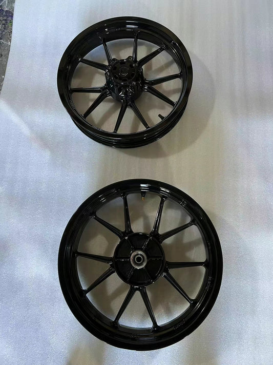 Front & Rear Wheel Rim Set - KTM Duke 390 / RC 390 (2013-2016) | Refurbished Black OEM