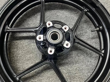 Front & Rear Wheel Rim Set - Kawasaki Ninja ZX-6R / 636 (2009-2024) | Refurbished Black OEM